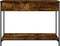 vidaXL - Wandtafel - 100x34,5x75 - cm - bewerkt - hout - gerookt - eikenkleurig
