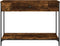 vidaXL - Wandtafel - 100x34,5x75 - cm - bewerkt - hout - gerookt - eikenkleurig