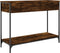 vidaXL - Wandtafel - 100x34,5x75 - cm - bewerkt - hout - gerookt - eikenkleurig