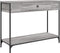 vidaXL - Wandtafel - 100x34,5x75 - cm - bewerkt - hout - grijs - sonoma - eikenkleurig
