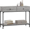 vidaXL - Wandtafel - 100x34,5x75 - cm - bewerkt - hout - grijs - sonoma - eikenkleurig