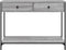 vidaXL - Wandtafel - 100x34,5x75 - cm - bewerkt - hout - grijs - sonoma - eikenkleurig