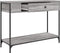 vidaXL - Wandtafel - 100x34,5x75 - cm - bewerkt - hout - grijs - sonoma - eikenkleurig