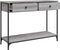 vidaXL - Wandtafel - 100x34,5x75 - cm - bewerkt - hout - grijs - sonoma - eikenkleurig