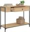 vidaXL - Wandtafel - 100x34,5x75 - cm - bewerkt - hout - sonoma - eikenkleurig
