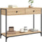 vidaXL - Wandtafel - 100x34,5x75 - cm - bewerkt - hout - sonoma - eikenkleurig
