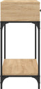 vidaXL - Wandtafel - 100x34,5x75 - cm - bewerkt - hout - sonoma - eikenkleurig