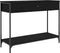 vidaXL - Wandtafel - 100x34,5x75 - cm - bewerkt - hout - zwart