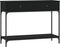 vidaXL - Wandtafel - 100x34,5x75 - cm - bewerkt - hout - zwart