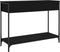 vidaXL - Wandtafel - 100x34,5x75 - cm - bewerkt - hout - zwart