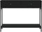 vidaXL - Wandtafel - 100x34,5x75 - cm - bewerkt - hout - zwart