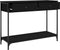 vidaXL - Wandtafel - 100x34,5x75 - cm - bewerkt - hout - zwart