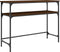 vidaXL - Wandtafel - 100x35,5x75 - cm - bewerkt - hout - bruin - eikenkleur