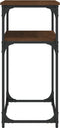 vidaXL - Wandtafel - 100x35,5x75 - cm - bewerkt - hout - bruin - eikenkleur