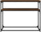 vidaXL - Wandtafel - 100x35,5x75 - cm - bewerkt - hout - bruin - eikenkleur