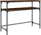 vidaXL - Wandtafel - 100x35,5x75 - cm - bewerkt - hout - gerookt - eikenkleurig