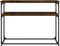 vidaXL - Wandtafel - 100x35,5x75 - cm - bewerkt - hout - gerookt - eikenkleurig