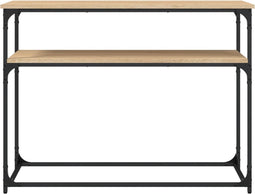 vidaXL - Wandtafel - 100x35,5x75 - cm - bewerkt - hout - sonoma - eikenkleurig