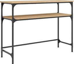 vidaXL - Wandtafel - 100x35,5x75 - cm - bewerkt - hout - sonoma - eikenkleurig