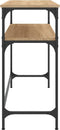 vidaXL - Wandtafel - 100x35,5x75 - cm - bewerkt - hout - sonoma - eikenkleurig