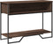 vidaXL - Wandtafel - 100x35x74,5 - cm - bewerkt - hout - bruin - eikenkleurig