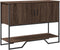 vidaXL - Wandtafel - 100x35x74,5 - cm - bewerkt - hout - bruin - eikenkleurig