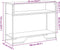 vidaXL - Wandtafel - 100x35x74,5 - cm - bewerkt - hout - bruin - eikenkleurig