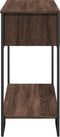 vidaXL - Wandtafel - 100x35x74,5 - cm - bewerkt - hout - bruin - eikenkleurig