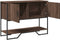 vidaXL - Wandtafel - 100x35x74,5 - cm - bewerkt - hout - bruin - eikenkleurig