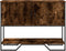 vidaXL - Wandtafel - 100x35x74,5 - cm - bewerkt - hout - gerookt - eikenkleurig