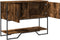 vidaXL - Wandtafel - 100x35x74,5 - cm - bewerkt - hout - gerookt - eikenkleurig