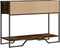 vidaXL - Wandtafel - 100x35x74,5 - cm - bewerkt - hout - gerookt - eikenkleurig