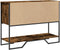 vidaXL - Wandtafel - 100x35x74,5 - cm - bewerkt - hout - gerookt - eikenkleurig
