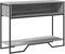 vidaXL - Wandtafel - 100x35x74,5 - cm - bewerkt - hout - grijs - sonoma - eikenkleurig