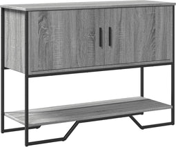 vidaXL - Wandtafel - 100x35x74,5 - cm - bewerkt - hout - grijs - sonoma - eikenkleurig