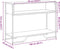 vidaXL - Wandtafel - 100x35x74,5 - cm - bewerkt - hout - grijs - sonoma - eikenkleurig