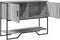 vidaXL - Wandtafel - 100x35x74,5 - cm - bewerkt - hout - grijs - sonoma - eikenkleurig