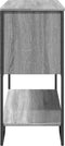 vidaXL - Wandtafel - 100x35x74,5 - cm - bewerkt - hout - grijs - sonoma - eikenkleurig