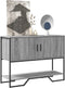 vidaXL - Wandtafel - 100x35x74,5 - cm - bewerkt - hout - grijs - sonoma - eikenkleurig