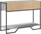 vidaXL - Wandtafel - 100x35x74,5 - cm - bewerkt - hout - grijs - sonoma - eikenkleurig