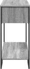 vidaXL - Wandtafel - 100x35x74,5 - cm - bewerkt - hout - grijs - sonoma - eikenkleurig