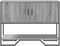 vidaXL - Wandtafel - 100x35x74,5 - cm - bewerkt - hout - grijs - sonoma - eikenkleurig