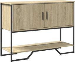 vidaXL - Wandtafel - 100x35x74,5 - cm - bewerkt - hout - sonoma - eikenkleurig