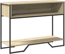 vidaXL - Wandtafel - 100x35x74,5 - cm - bewerkt - hout - sonoma - eikenkleurig