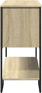 vidaXL - Wandtafel - 100x35x74,5 - cm - bewerkt - hout - sonoma - eikenkleurig