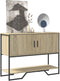 vidaXL - Wandtafel - 100x35x74,5 - cm - bewerkt - hout - sonoma - eikenkleurig
