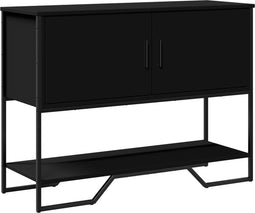 vidaXL - Wandtafel - 100x35x74,5 - cm - bewerkt - hout - zwart
