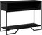 vidaXL - Wandtafel - 100x35x74,5 - cm - bewerkt - hout - zwart