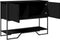 vidaXL - Wandtafel - 100x35x74,5 - cm - bewerkt - hout - zwart