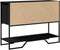 vidaXL - Wandtafel - 100x35x74,5 - cm - bewerkt - hout - zwart